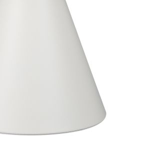 Coozlin side table white marble with white metal