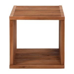 Cube side table made of solid teak wood Hm9482