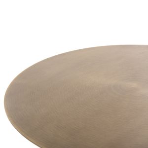 Cutty metal side table in black and antique brass D51x55.5cm Hm9723
