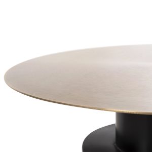 Cutty metal side table in black and antique brass D51x55.5cm Hm9723