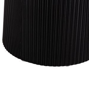 Side table Denton Hm18023.01 MDF top in natural wood color-black base Φ45x51.5hcm.