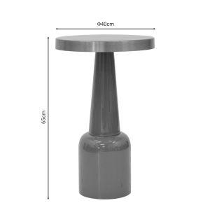 Side table Easyful metal rose-gold D40x65cm