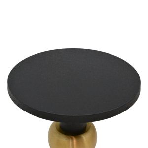 Side table Enville metal black and gold D51x62.5cm