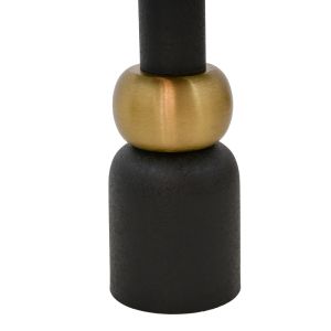 Side table Enville metal black and gold D51x62.5cm
