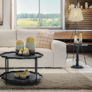 Side table Fl03243 black color 40x55cm