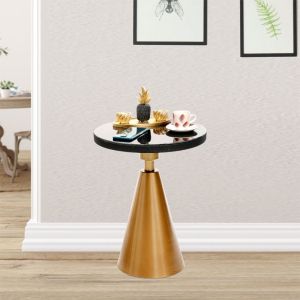 Flynn side table gold/black D42x57cm