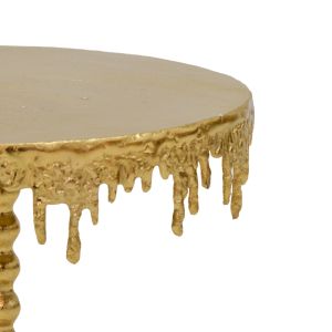 Side table Fropio metal gold D40x44cm