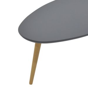 Hamilton side table with gray top