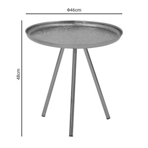 Jacksie side table metal gold D46x48cm
