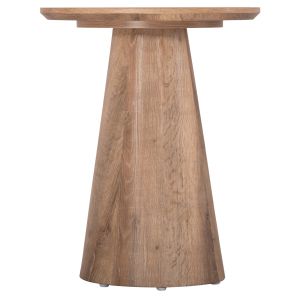 Side table Karan Hm18029 Mdf in natural wood color Φ45x56.5hcm