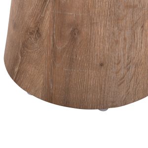 Side table Karan Hm18029 Mdf in natural wood color Φ45x56.5hcm
