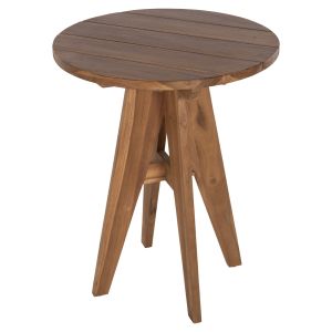 Помощна маса Leo масивно тиково дърво Hm9859,11 D60x75hcм