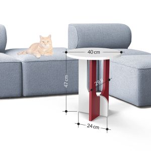 Side table Luna D40x47cm