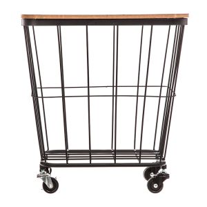 Side table Lyle black/oak 40.5x39x43.5cm