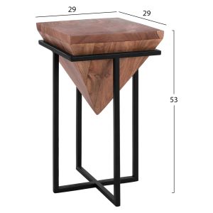Side table Miles Industrial Hm8213,11 acacia solid wood