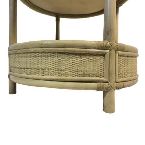 Moody rattan side table in natural color D55x51cm