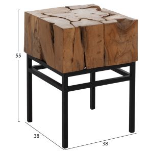 Side table Naturally solid teak wood Hm9353