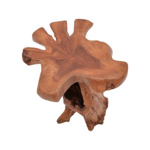 Side table Naturally made of teak wood Mushile Naturally in a natural shade 30x35x45cm