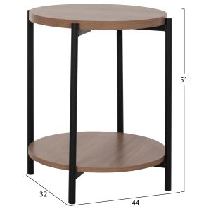 Side table Ned round on 2 levels Hm8754,11