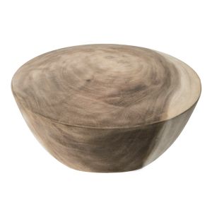 Notive side table, made of Suar wood, in natural color, size 58x33 cm