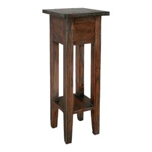 Side table Orkney walnut mahogany color 25x25x67cm