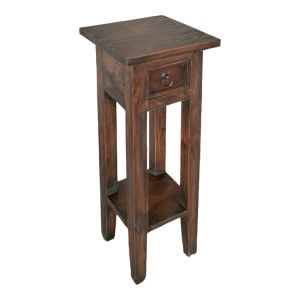 Side table Orkney walnut mahogany color 25x25x67cm