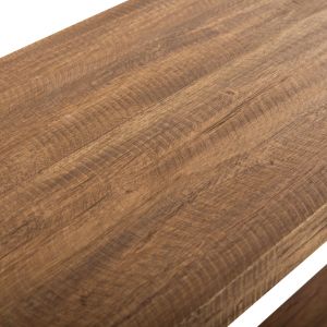 Ranch side table mahogany wood natural color 90x25x45hcm Hm9752