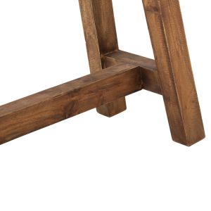 Ranch side table mahogany wood natural color 90x25x45hcm Hm9752