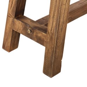 Ranch side table mahogany wood natural color 90x25x45hcm Hm9752