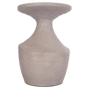 Side table Rebon Santorini Hm18156.03l fiber cement in gray Color--φ40x56.5hcm