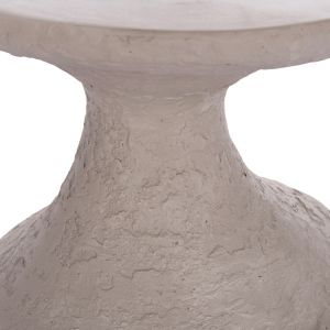 Side table Rebon Santorini Hm18156.03l fiber cement in gray Color--φ40x56.5hcm