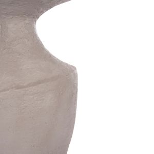 Side table Rebon Santorini Hm18156.03l fiber cement in gray Color--φ40x56.5hcm