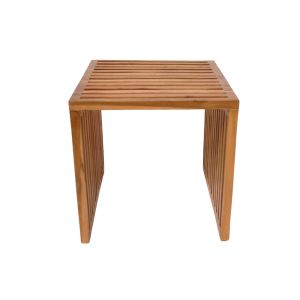 Side table Saimon teak in natural shade 40x40x40cm