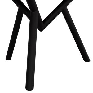 Side table Saman Hm9931 metal black legs-petrified wood top 70x55x40hcm.