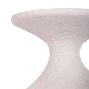 Side table Santorin Rebon Hm18156.02s fiber cement in white Color--φ27.5x50hcm