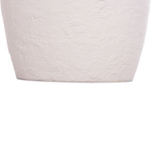 Side table Santorin Rebon Hm18156.02s fiber cement in white Color--φ27.5x50hcm