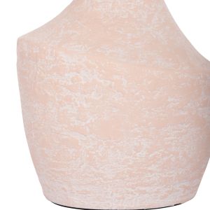 Side table Santorin Rebon Hm18156.04l fiber cement in peach color--φ40x56.5hcm