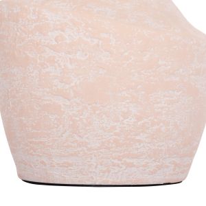 Side table Santorin Rebon Hm18156.04l fiber cement in peach color--φ40x56.5hcm