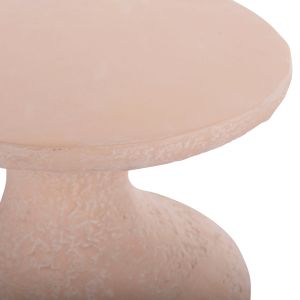 Side table Santorin Rebon Hm18156.04s fiber cement in peach color--φ27.5x50hcm