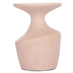 Side table Santorin Rebon Hm18156.04s fiber cement in peach color--φ27.5x50hcm