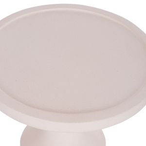Side table Santorin Tred(t) Hm18169.02 fiber cement in white natural rattan -- Φ40x61in cm.