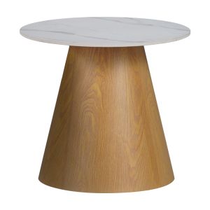 Side table Soleire white marble sintered stone
