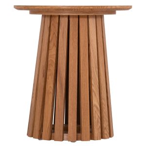 Side table Talbert Hm18025 Mdf in natural wood color Φ45x50.5hcm.