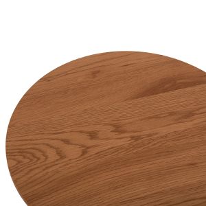 Side table Talbert Hm18025 Mdf in natural wood color Φ45x50.5hcm.