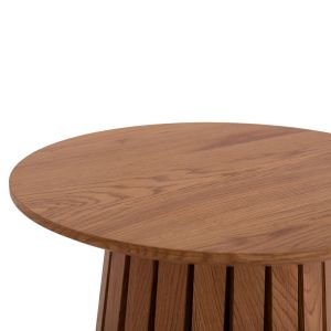Side table Talbert Hm18025 Mdf in natural wood color Φ45x50.5hcm.