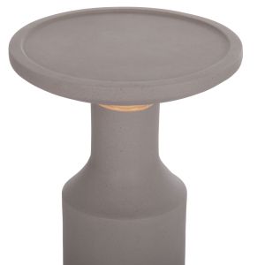 Side table Tred(t) Hm18169.03 fiber cement in gray natural rattan -- Φ40x61in cm.