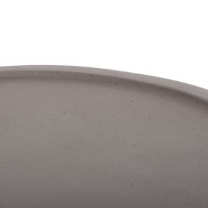 Side table Tred(t) Hm18169.03 fiber cement in gray natural rattan -- Φ40x61in cm.