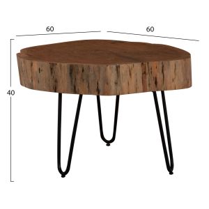 Side table acacia solid wood Hm8779.11