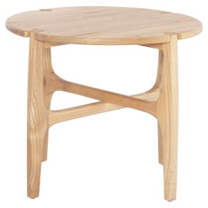 Round side table Katal Hm9932 Sungkai wood in natural color Φ59.5x50.5hcm.