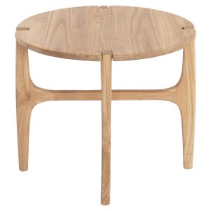 Round side table Katal Hm9932 Sungkai wood in natural color Φ59.5x50.5hcm.